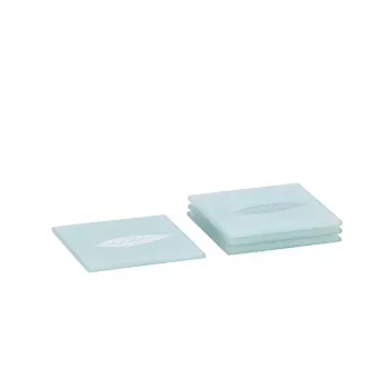 Zeller 26232 klaasist klaasialuste komplekt, 4 tk, läbipaistev