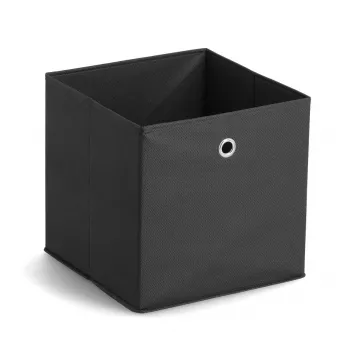 Zeller 14113 Laustekstiilist hoiukast, 30 L, 32 x 32 x 32 cm, must