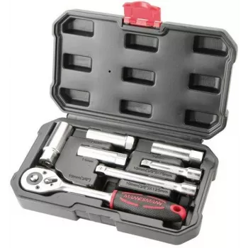 Brüder Mannesmann 7-osaline 3/8 inch süüteküünla padrunvõtmete komplekt M00174