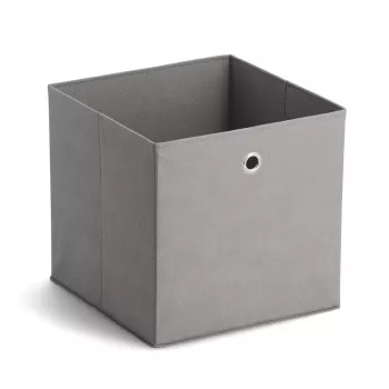 Zeller 14110 Laustekstiilist hoiukarp, 30 L, 32 x 32 x 32 cm, hall