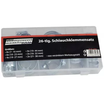 Brüder Mannesmann M60026 voolikuklambrite komplekt, 7-44 mm