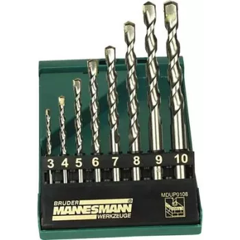 Brüder Mannesmann M54309 müüritise puuriterade komplekt, 5 tk, 4-10 mm, kõvasulamotsadega, DIN 8039