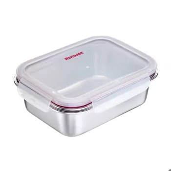 Westmark Rondo roostevabast terasest toidukonteiner, 1,3 L, hõbedane 23682270