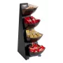 APS MULTI RACK 4-korruseline portsjonijaotur, roostevaba teras must, 4 mahutit 11414