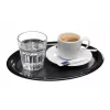 APS KAFFEEHAUS ovaalne melamiinist serveerimisaluse, must, rullitud servaga, 260 x 200 x 15 mm 84251