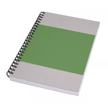 SIGEL Quicknote Impulse Green märkmik A5 tühi, roheline/hall pehme kaanega, 160 lehekülge SN800
