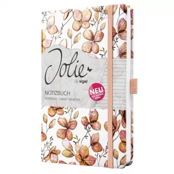 SIGEL Jolie Clover Blush A5 joonitud märkmik, kõva kaanega, 174 lehekülge, aprikoosi/korallpunane JN363