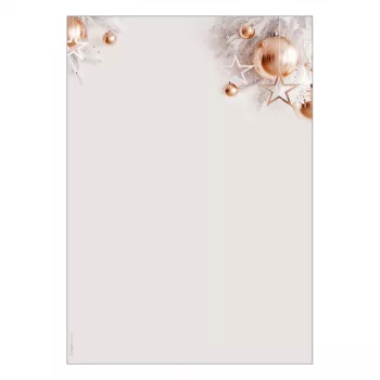 SIGEL DP429 Jõuluteemaline kirjapaber A4 90 g/m² 100 lehte rooskullakarva motiiv