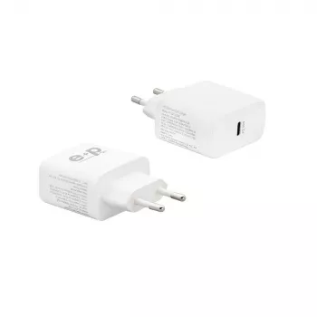 E+P AC221 USB-C GaN seinatavalaadija 65W Smart IC valge