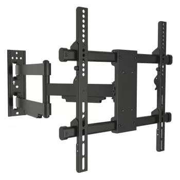 E+P täisliikuv seinakinnitus 32-65-tollistele teleritele, VESA kuni 400x400, pööramine, kallutamine, must 0005625444