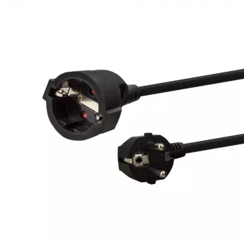 E+P Schuko pikendusjuhe SV 12 10m must - 1 pistikupesa