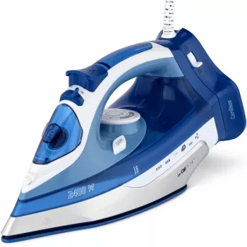 Clatronic DB 3706 kuiv- ja aurutriikraud keraamilise tallaga sinine/valge 2400 W 263858