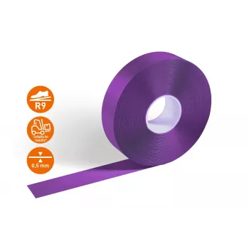 DURABLE DURALINE 50/05 isekleepuv põrandamärgistusteip, PVC, lilla, 50 mm x 5 m 102112