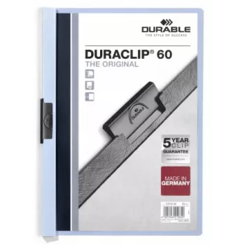 DURABLE Duraclip 6 mm klambriga kaust A4 sinine (25 pakk)