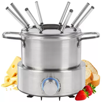 Profi Cook PC-FD 1288 elektriline fondüükomplekt roostevabast terasest 800 W 1,2 L 8 inimesele