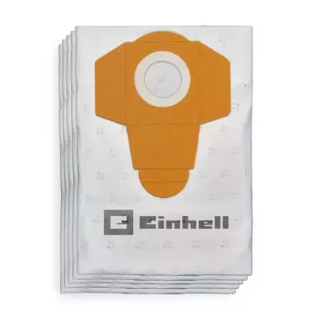 Einhell 2351195 Tolmukottide komplekt mudelitele TE-VC 2340 SA, TE-VC 2230 SA, TC-VC 1930 SA, TC-VC 1930 S, 40 L, valge/kollane, 5 tk