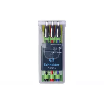 Schneider Fineliner XPRESS 3-osaline komplekt (must, sinine, punane) 190093