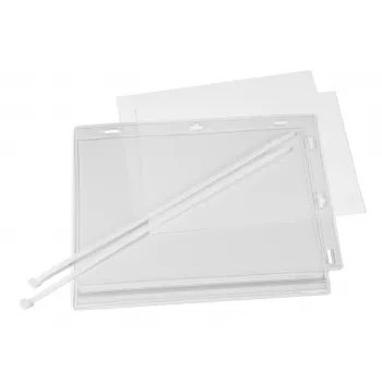 DURABLE veekindlad A5 plakatitaskud kaablivitsadega, 5 tk pakk (505919)