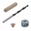 Wolfcraft 2916000 pöögist puidust tüüblite komplekt 6 mm, 50 soonitud tüüblit + 4 terasest tüüblimarkerit