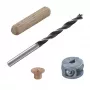 Wolfcraft 2916000 pöögist puidust tüüblite komplekt 6 mm, 50 soonitud tüüblit + 4 terasest tüüblimarkerit