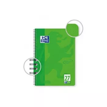 OXFORD Collegeblock TOUCH Lineatur 27 jooneline kahe veerisega DIN A4, 80 lehte, 90 g/m², mikroperforeeritud, 4 auguga augustatud, FSC sertifitseeritud, 1 plokk 400091924