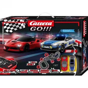 Carrera GO!!! High Speed Pursuit elektriline piludega autorallisari