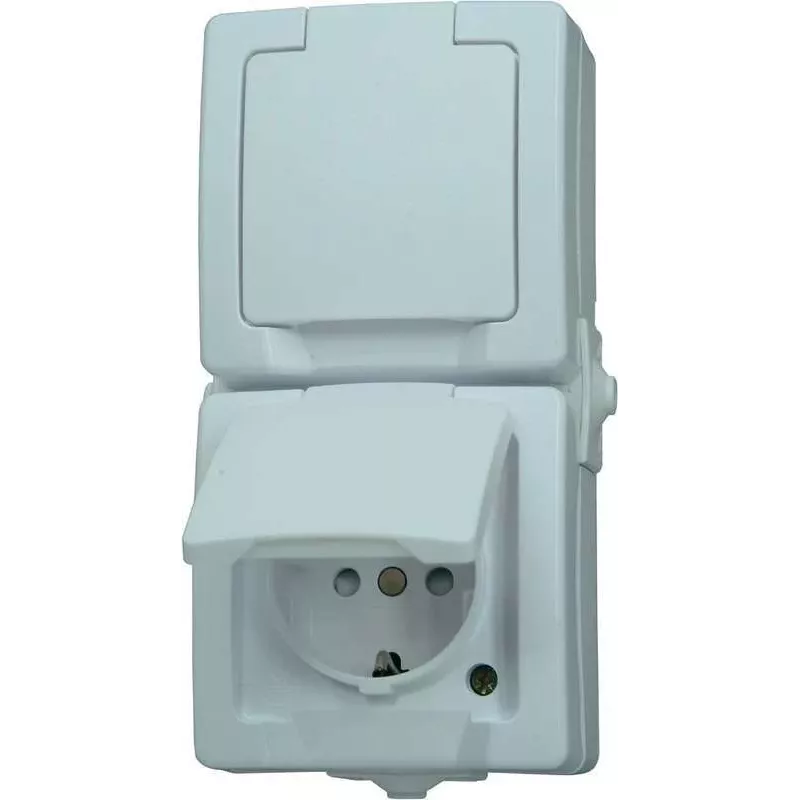 HEINRICH KOPP Paris Schuko pistikupesa 1-kohaline puhtvalge süvispaigaldusega 16A 250V IP20 lapseturvaline 136902009