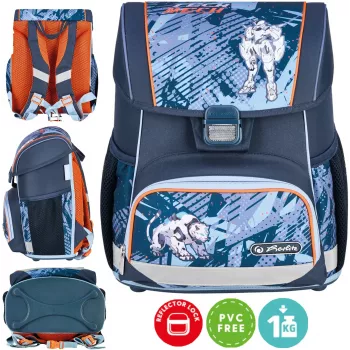Herlitz kooliseljakott Loop Cyber Soccer 16L, 6-9 aastat, magnetiline Fidlock kinnitus, ergonoomiline selg, TÜV Rheinland sertifikaat