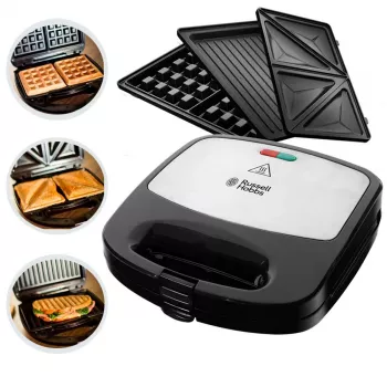 Russell Hobbs Creations 3-in-1 võileivagrill, must/roostevaba teras