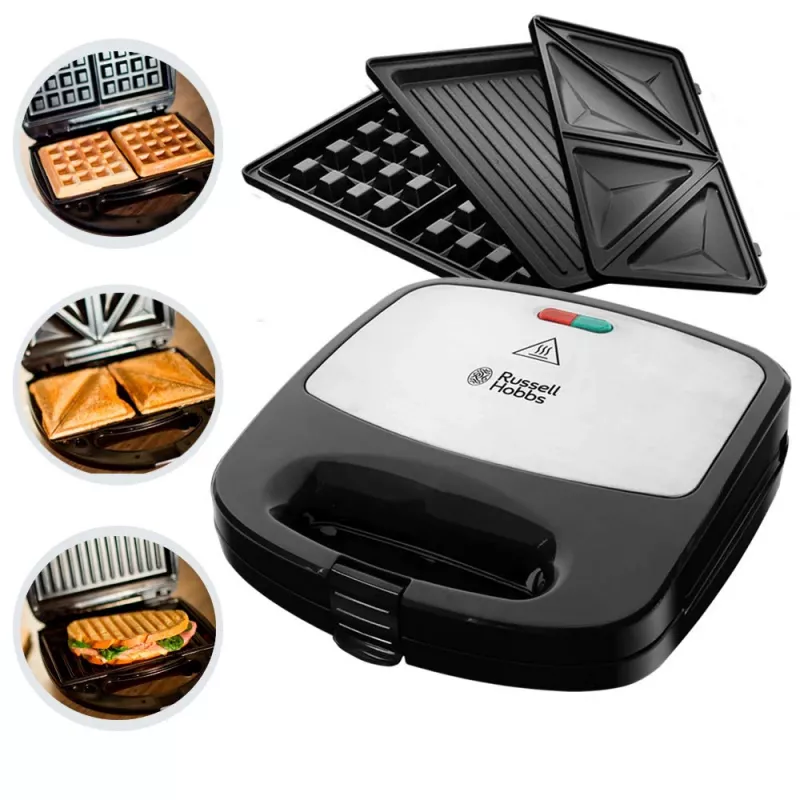 Russell Hobbs Creations 3-in-1 võileivagrill, must/roostevaba teras