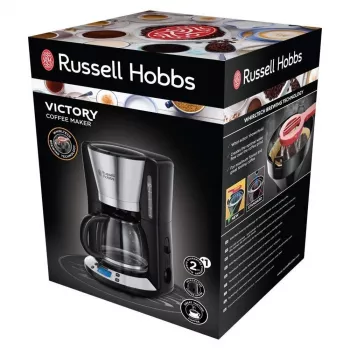 Russell Hobbs Victory filterkohvimasin 24030-56, 1,25 L, 1000 W, hõbedane/must