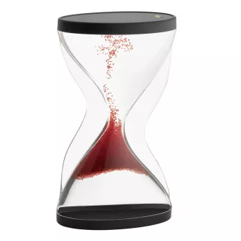 TFA Dostmann Paradox liivakell 18.6004.05 - ülespoole voolavad graanulid, 1-minutiline taimer, läbipaistev klaas