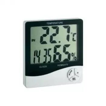 TFA Dostmann WS 5031 termo-hügromeeter kellaga, must/valge 30-5031