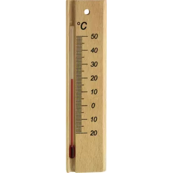 TFA Dostmann analoog-sisetermomeeter, pöögipuit, -20 kuni +50 °C, seinale kinnitatav 12.1053.05
