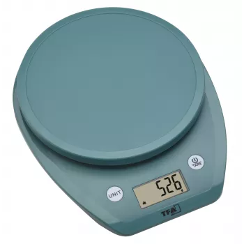 TFA Dostmann MOCHI digitaalne köögikaal 5 kg türkiissinine 50.2007.20