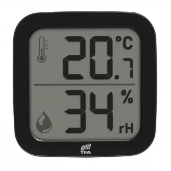 TFA Dostmann 30.3908.01 ID-A0 sisetingimustes kasutatav juhtmevaba termo-hügrosensor, 868 MHz, temperatuur -10 kuni +60 °C, niiskus 1–99% RH