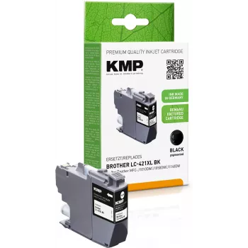KMP ümbertöödeldud must tindikassett Brother LC421XLBK jaoks (MFC-J1010DW, 500 lehekülge, 14 ml) 1548,4001