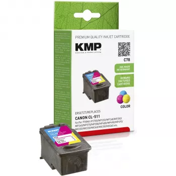 KMP C78 kolmevärviline tindikassett (tsüaan, magenta, kollane) Canon PIXMA MP230, MP237, MP252, MP258, MP280, MP282, MP495, MP499, MX360, MX410, MX420 jaoks 1512.4030