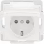 BUSCH-JAEGER SCHUKO pistikupesa sisu 16A 250V süvispaigaldusega Alpivalge 2CKA002013A5446