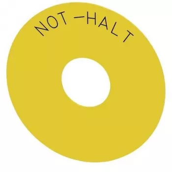 Siemens SIRIUS ACT hädaseiskamise legendplaat, kollane, 75x75 mm, plastik, inglise keeles 3SU1900-0BC31-0AT0