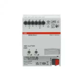 ABB UD/S2.315.2.1 LED dimmer 2x315 W/VA, 2-kanaliline KNX universaalne dimmeraktor, DIN-liin 2CKA006197A0053