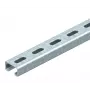 OBO Bettermann kinnitusliist C-profiil 41x21 mm, piludega, 2000 mm, kuumtsingitud teras, pilu laius 22 mm 1122933