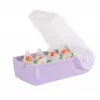 HAN CROCO A7 horisontaalne kaardikarp, pastelne lilla poolläbipaistev korpus selge kaanega, polüpropüleen, 1 tk 997-887