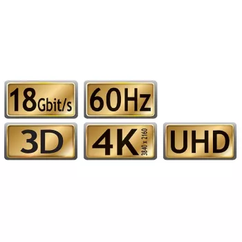 Maxtrack C 215-5 L HDMI-kaabel 5 m must 4K Ultra HD kiire andmeedastusega Ethernet