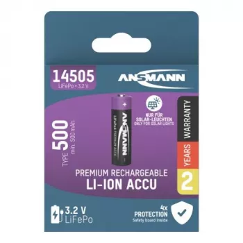 ANSMANN LiFePO4 AA laetav aku 3,2V 500mAh (1300-0021)