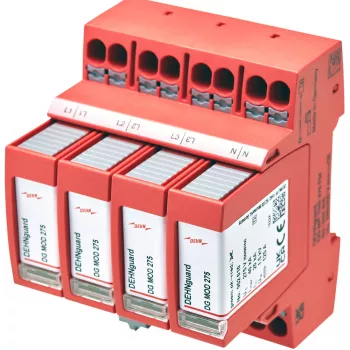 DEHN DEHNguard MP TNS 275 FM 2. tüüpi liigpingepiirik, 4-pooluseline, 275V, 40kA, DIN-liinile 942405
