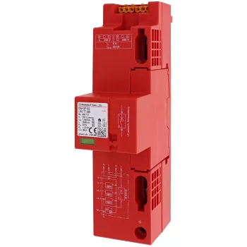 DEHN DSH ZP B2 LSG TT 255 1+2 tüüpi kombineeritud liigpingepiirik 4-pooluseline 255V 909731