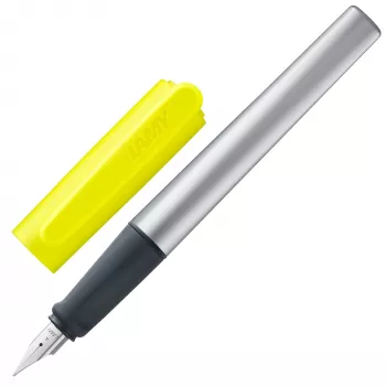 LAMY nexx täitesulepea neoonkollane/hõbedane A (algajatele)