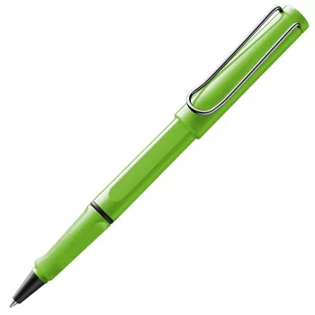 LAMY Safari rollerball pen roheline ergonoomilise käepideme ja metallklambriga 1230640