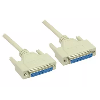 GoodConnections nullmodemi kaabel, DB25 emane - DB25 emane, 3m, nikeldatud, topeltvarjestusega, must 4030-3